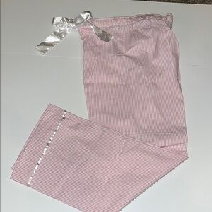 Boxercraft Pink Striped Pajama Pants with White Ribbon